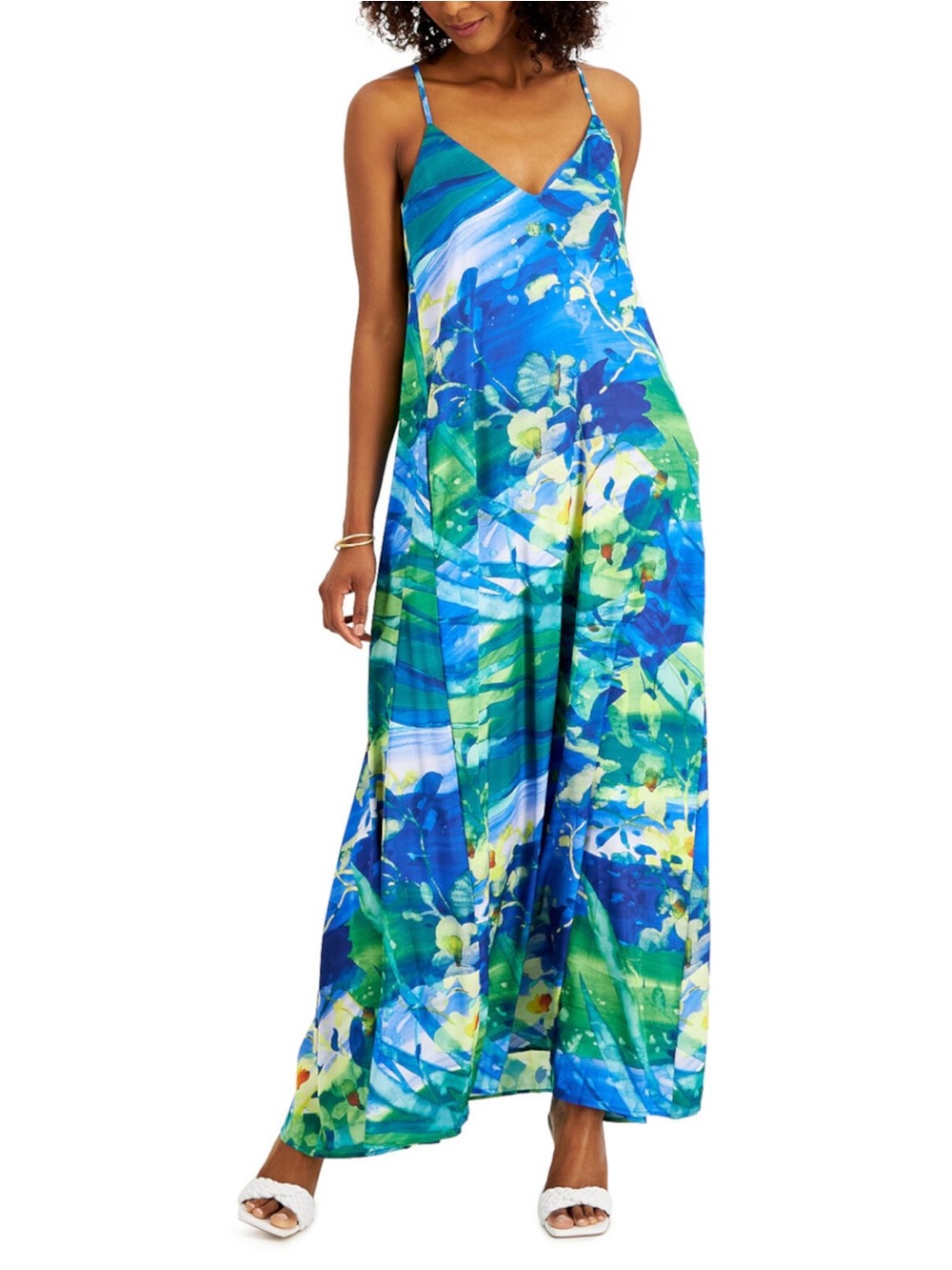 Tahari by ASL
Women's printed maxi dress
Color: Blue (Blue Multi)
size small
